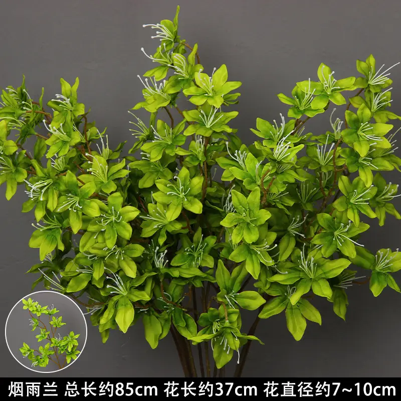 Artificial Green Plant Flowers for Weddings, Silk Flowers, Lily of the Valley, Dragon Whisker Grass, Wedding Flower Arrangements, Green Leaf Grass Decoration, Green Flowers