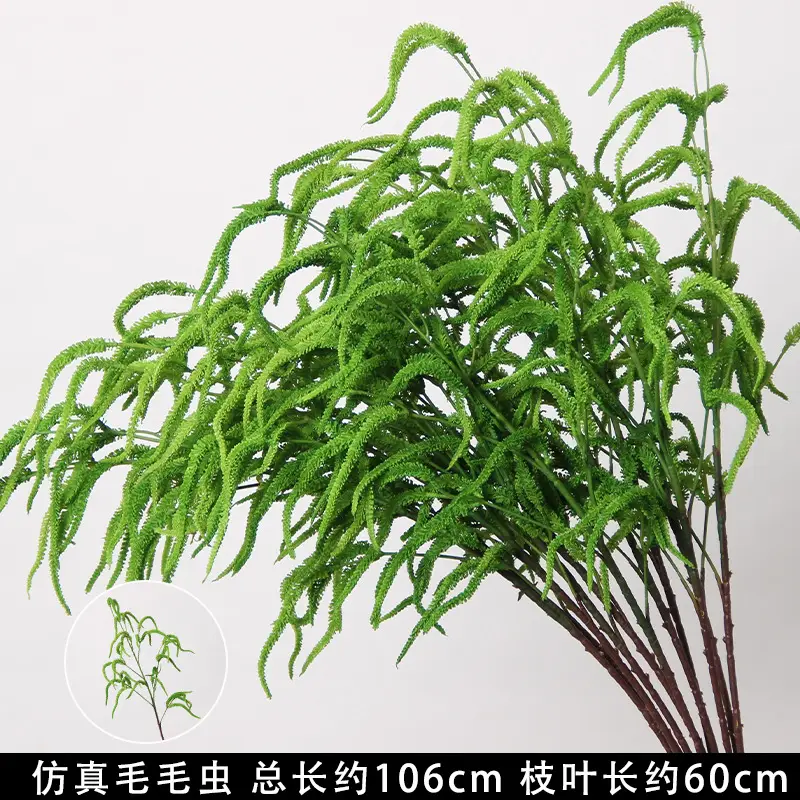 Artificial Green Plant Flowers for Weddings, Silk Flowers, Lily of the Valley, Dragon Whisker Grass, Wedding Flower Arrangements, Green Leaf Grass Decoration, Green Flowers