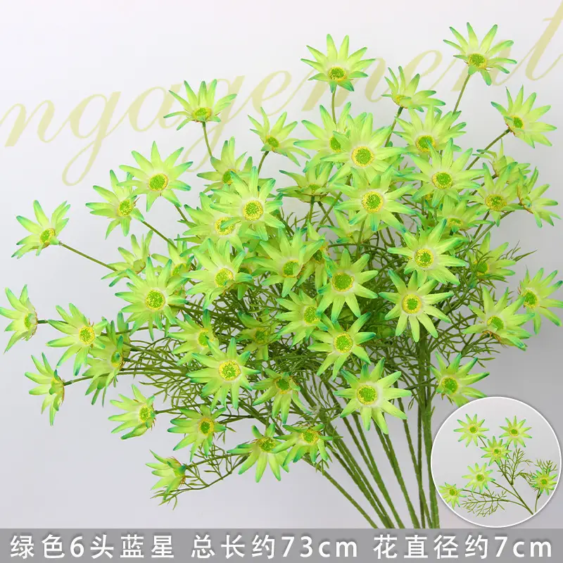 Artificial Green Plant Flowers for Weddings, Silk Flowers, Lily of the Valley, Dragon Whisker Grass, Wedding Flower Arrangements, Green Leaf Grass Decoration, Green Flowers