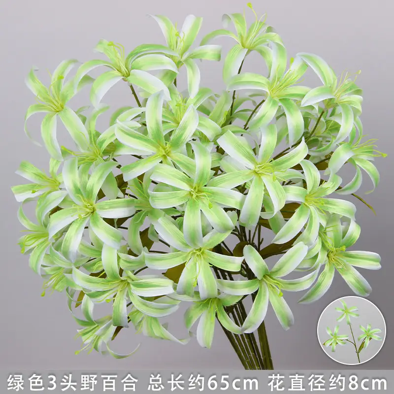Artificial Green Plant Flowers for Weddings, Silk Flowers, Lily of the Valley, Dragon Whisker Grass, Wedding Flower Arrangements, Green Leaf Grass Decoration, Green Flowers