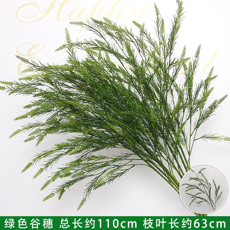 Artificial Green Plant Flowers for Weddings, Silk Flowers, Lily of the Valley, Dragon Whisker Grass, Wedding Flower Arrangements, Green Leaf Grass Decoration, Green Flowers