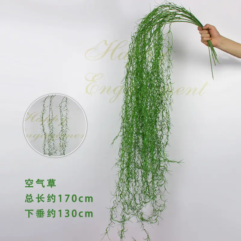 Artificial Green Plant Flowers for Weddings, Silk Flowers, Lily of the Valley, Dragon Whisker Grass, Wedding Flower Arrangements, Green Leaf Grass Decoration, Green Flowers