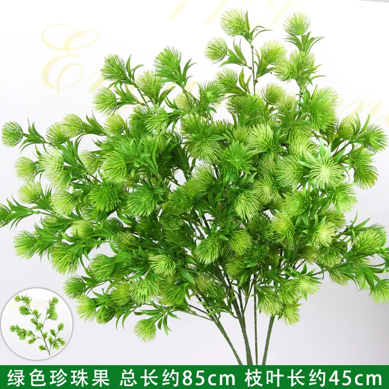 Artificial Green Plant Flowers for Weddings, Silk Flowers, Lily of the Valley, Dragon Whisker Grass, Wedding Flower Arrangements, Green Leaf Grass Decoration, Green Flowers
