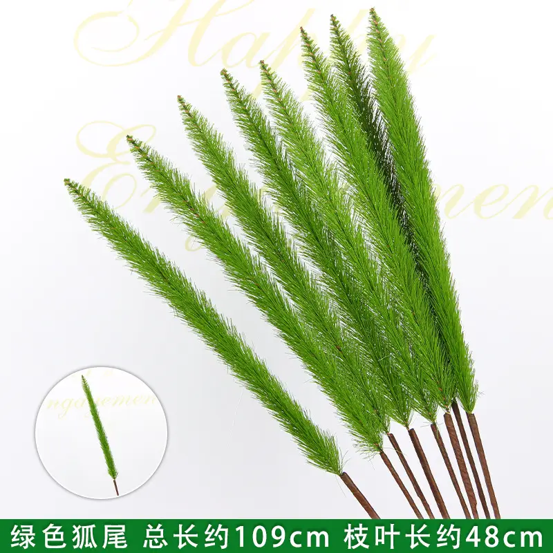 Artificial Green Plant Flowers for Weddings, Silk Flowers, Lily of the Valley, Dragon Whisker Grass, Wedding Flower Arrangements, Green Leaf Grass Decoration, Green Flowers
