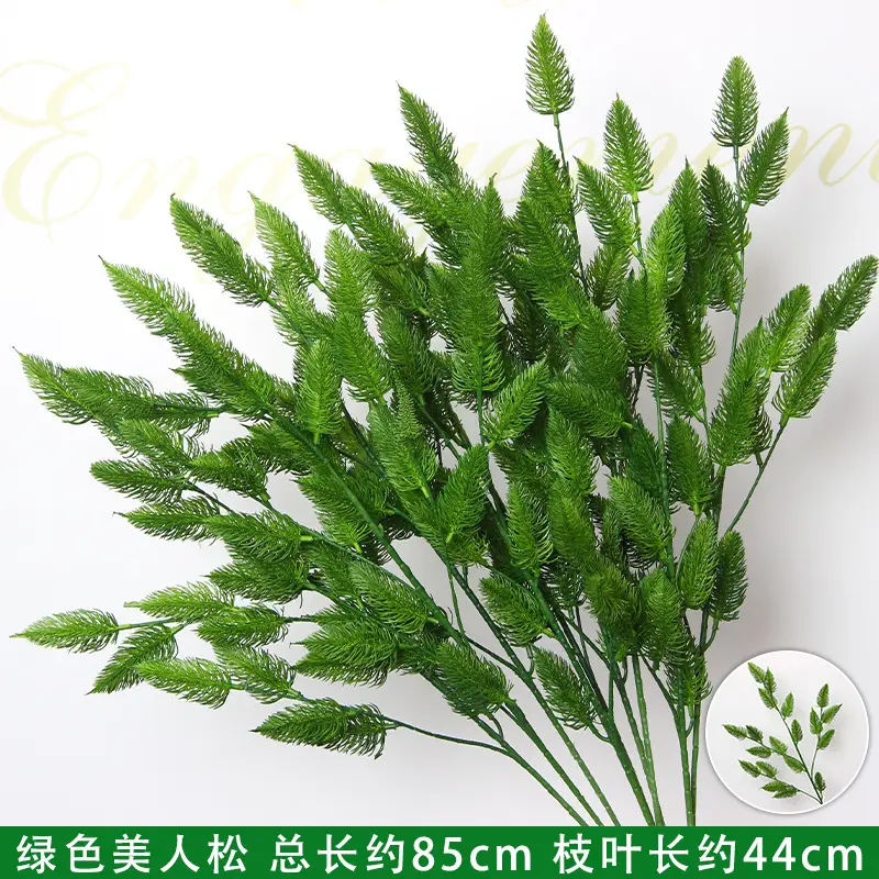 Artificial Green Plant Flowers for Weddings, Silk Flowers, Lily of the Valley, Dragon Whisker Grass, Wedding Flower Arrangements, Green Leaf Grass Decoration, Green Flowers