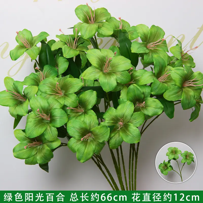 Artificial Green Plant Flowers for Weddings, Silk Flowers, Lily of the Valley, Dragon Whisker Grass, Wedding Flower Arrangements, Green Leaf Grass Decoration, Green Flowers