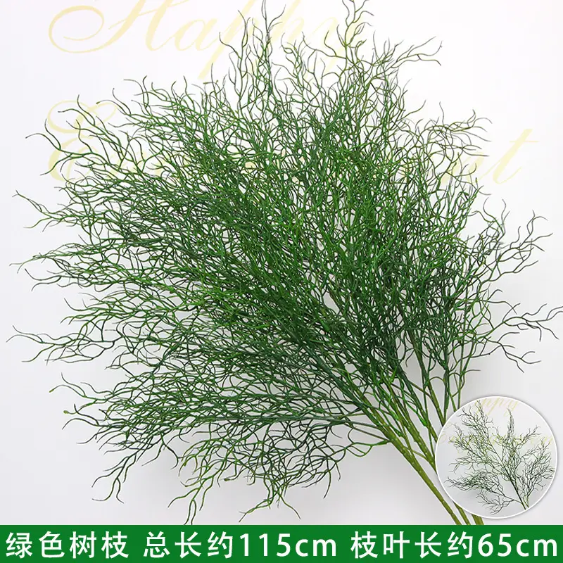Artificial Green Plant Flowers for Weddings, Silk Flowers, Lily of the Valley, Dragon Whisker Grass, Wedding Flower Arrangements, Green Leaf Grass Decoration, Green Flowers