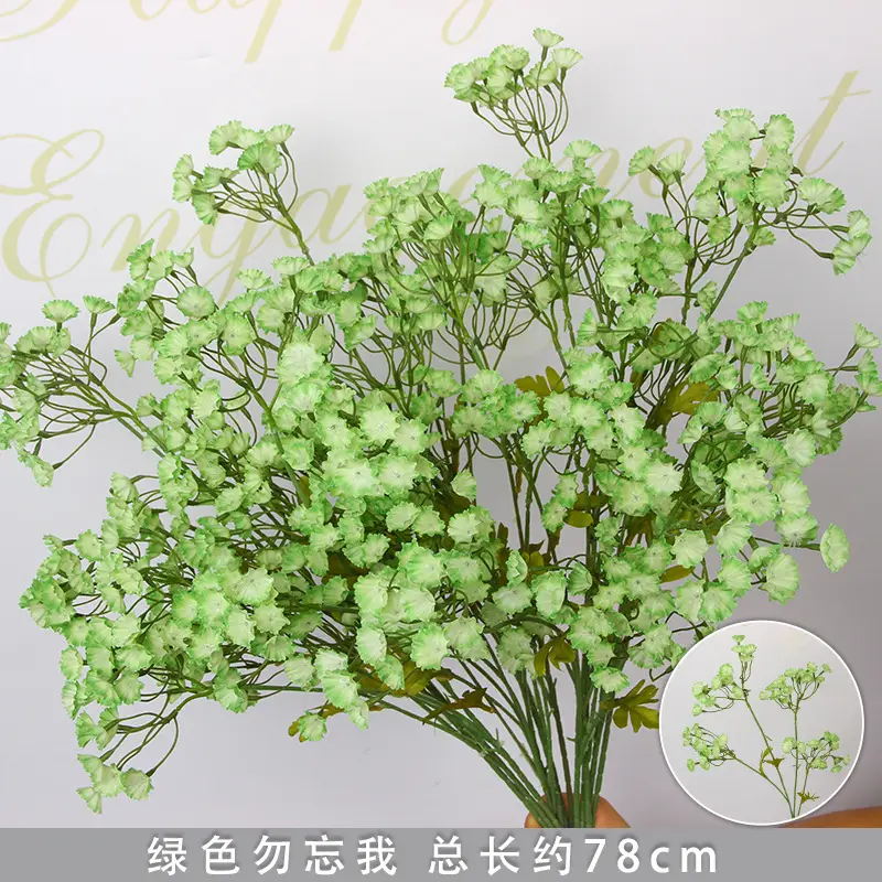Artificial Green Plant Flowers for Weddings, Silk Flowers, Lily of the Valley, Dragon Whisker Grass, Wedding Flower Arrangements, Green Leaf Grass Decoration, Green Flowers
