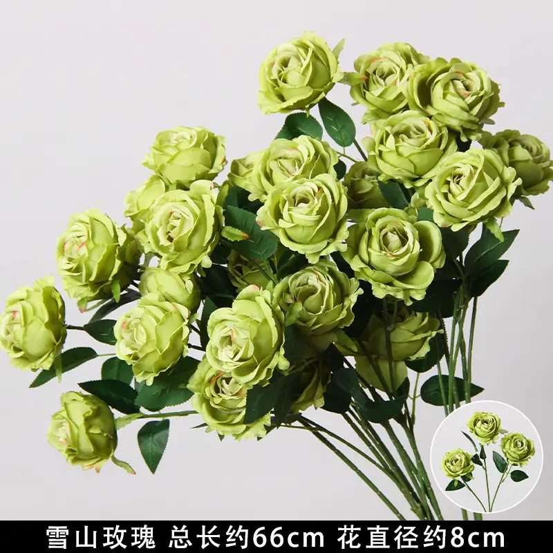 Artificial Green Plant Flowers for Weddings, Silk Flowers, Lily of the Valley, Dragon Whisker Grass, Wedding Flower Arrangements, Green Leaf Grass Decoration, Green Flowers