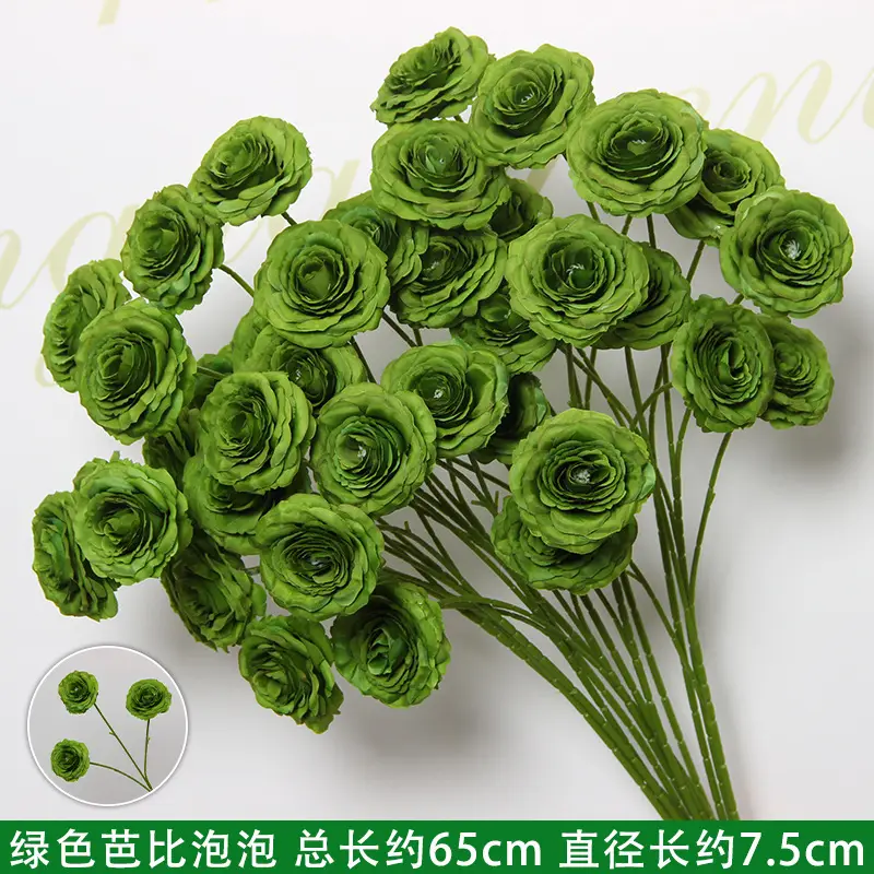 Artificial Green Plant Flowers for Weddings, Silk Flowers, Lily of the Valley, Dragon Whisker Grass, Wedding Flower Arrangements, Green Leaf Grass Decoration, Green Flowers