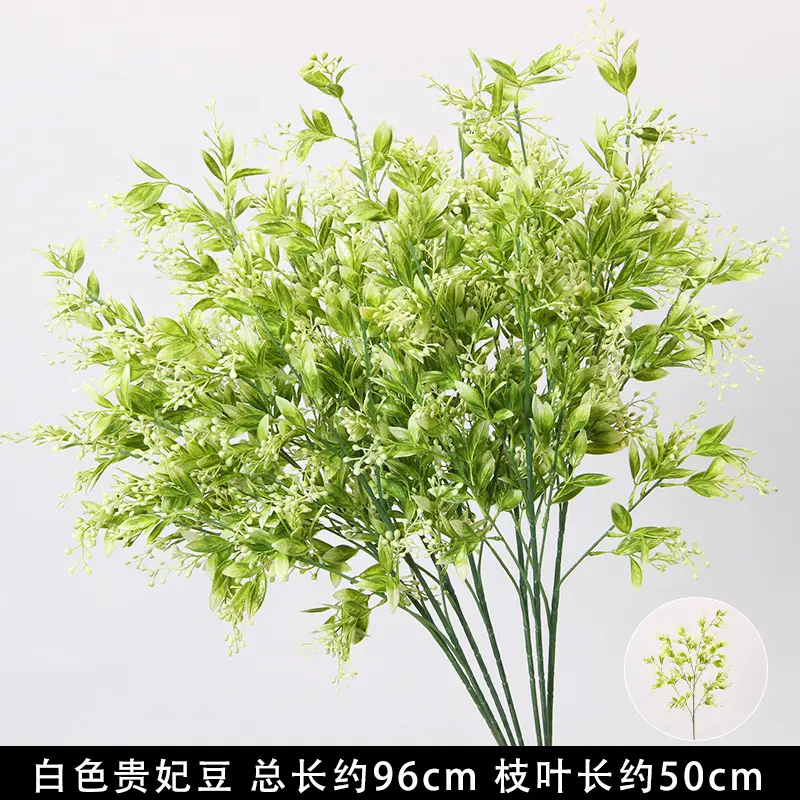Artificial Green Plant Flowers for Weddings, Silk Flowers, Lily of the Valley, Dragon Whisker Grass, Wedding Flower Arrangements, Green Leaf Grass Decoration, Green Flowers