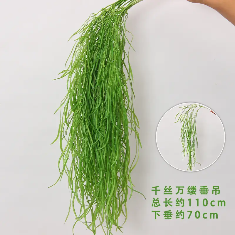 Artificial Green Plant Flowers for Weddings, Silk Flowers, Lily of the Valley, Dragon Whisker Grass, Wedding Flower Arrangements, Green Leaf Grass Decoration, Green Flowers