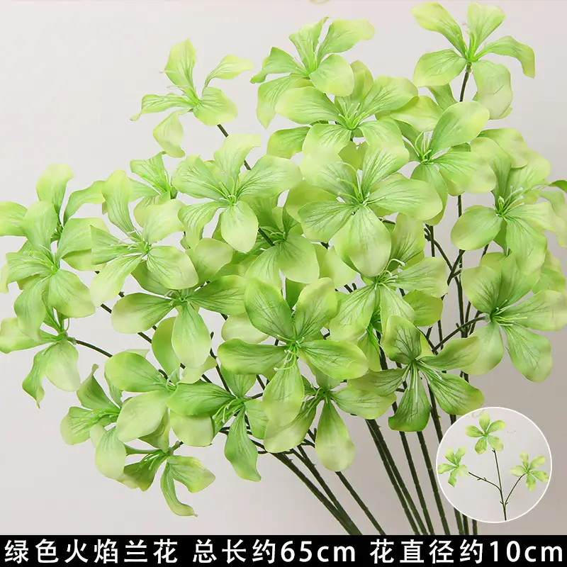 Artificial Green Plant Flowers for Weddings, Silk Flowers, Lily of the Valley, Dragon Whisker Grass, Wedding Flower Arrangements, Green Leaf Grass Decoration, Green Flowers