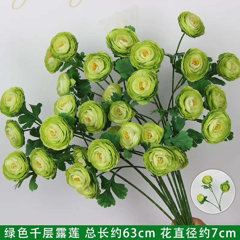 Artificial Green Plant Flowers for Weddings, Silk Flowers, Lily of the Valley, Dragon Whisker Grass, Wedding Flower Arrangements, Green Leaf Grass Decoration, Green Flowers