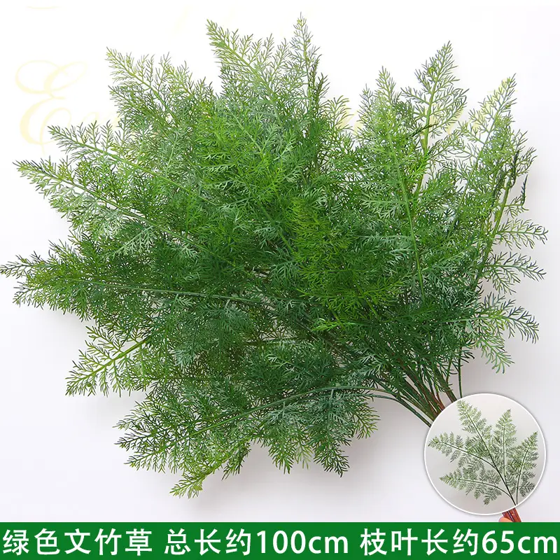 Artificial Green Plant Flowers for Weddings, Silk Flowers, Lily of the Valley, Dragon Whisker Grass, Wedding Flower Arrangements, Green Leaf Grass Decoration, Green Flowers
