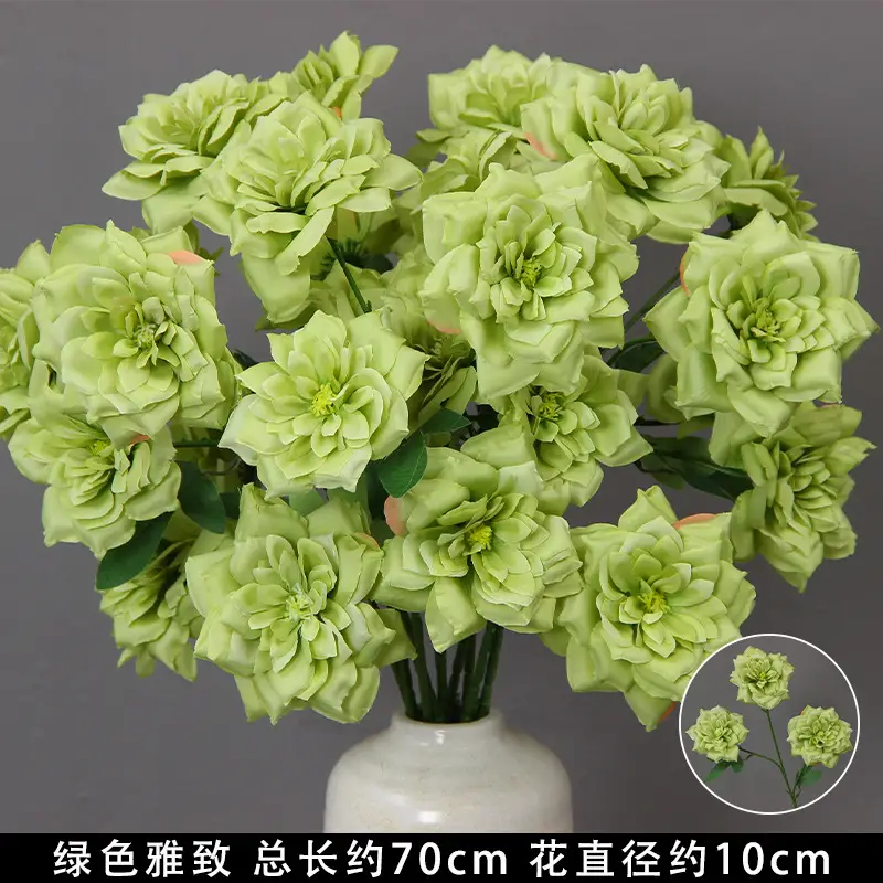 Artificial Green Plant Flowers for Weddings, Silk Flowers, Lily of the Valley, Dragon Whisker Grass, Wedding Flower Arrangements, Green Leaf Grass Decoration, Green Flowers