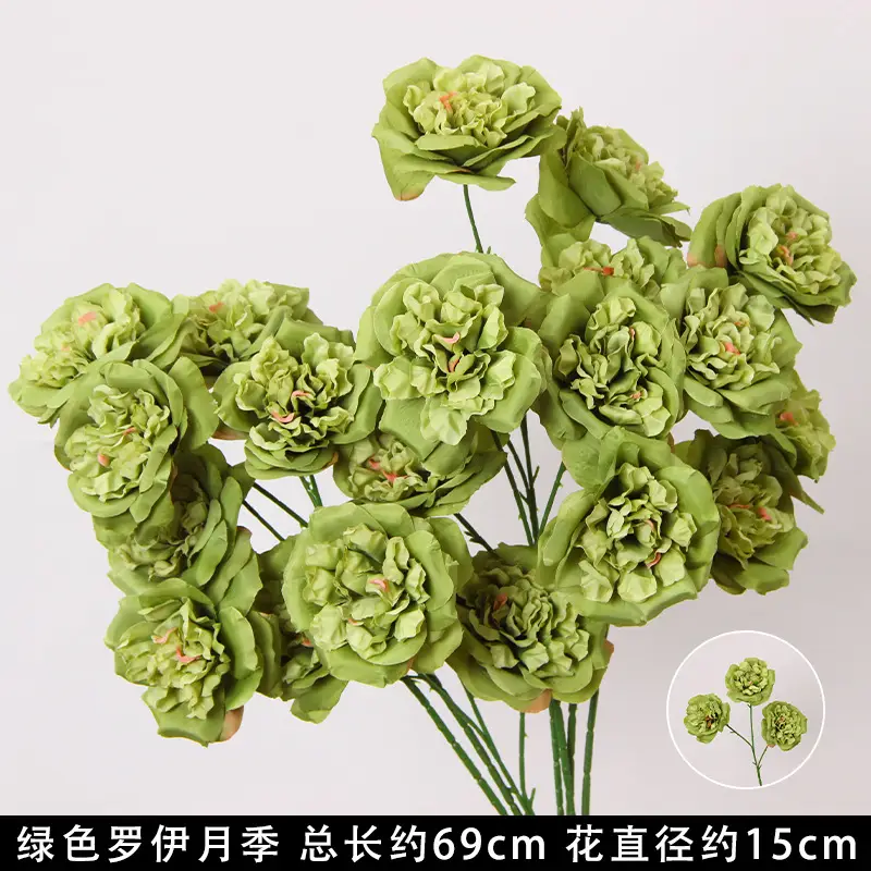 Artificial Green Plant Flowers for Weddings, Silk Flowers, Lily of the Valley, Dragon Whisker Grass, Wedding Flower Arrangements, Green Leaf Grass Decoration, Green Flowers