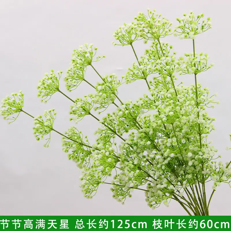 Artificial Green Plant Flowers for Weddings, Silk Flowers, Lily of the Valley, Dragon Whisker Grass, Wedding Flower Arrangements, Green Leaf Grass Decoration, Green Flowers