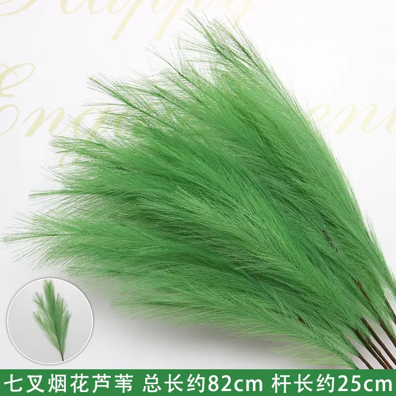 Artificial Green Plant Flowers for Weddings, Silk Flowers, Lily of the Valley, Dragon Whisker Grass, Wedding Flower Arrangements, Green Leaf Grass Decoration, Green Flowers