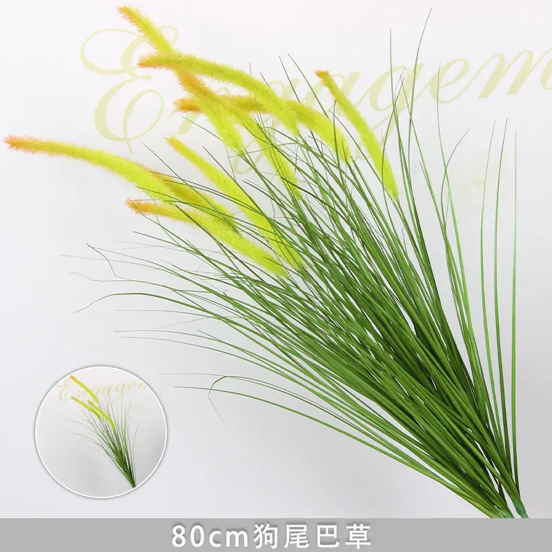 Artificial Green Plant Flowers for Weddings, Silk Flowers, Lily of the Valley, Dragon Whisker Grass, Wedding Flower Arrangements, Green Leaf Grass Decoration, Green Flowers
