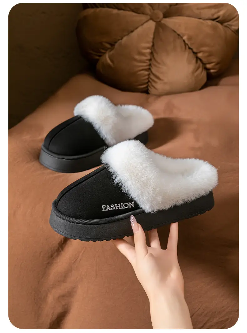Women's Furry Winter Slippers Warm Indoor Outdoor — feature 29