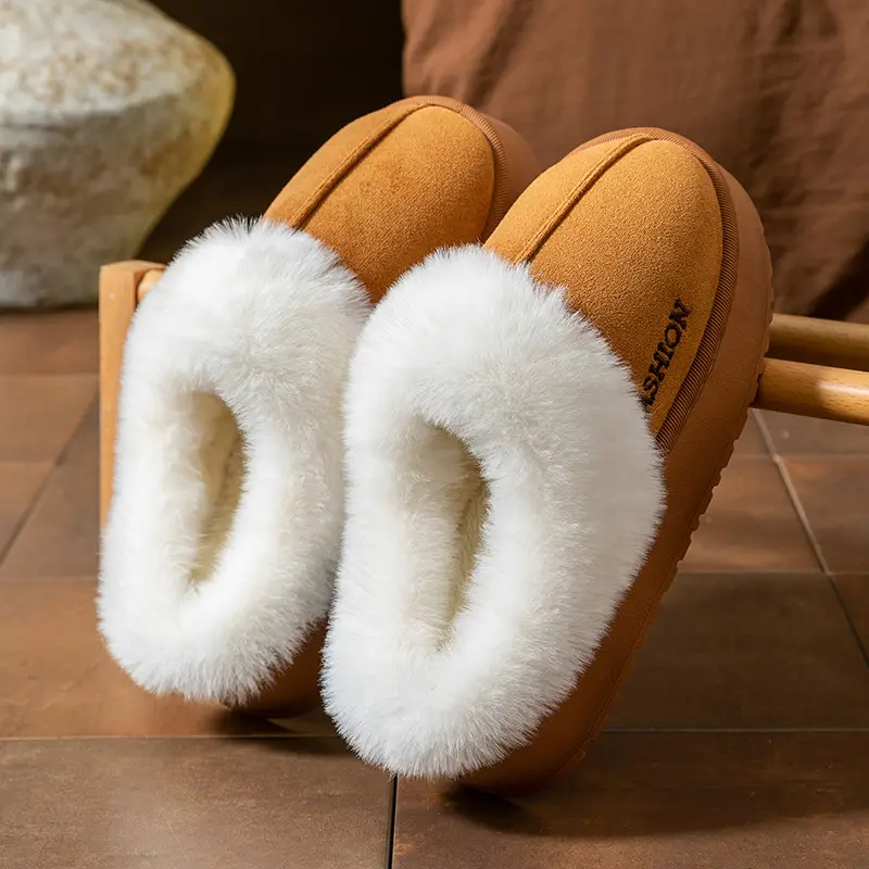 Women's Furry Winter Slippers Warm Indoor Outdoor
