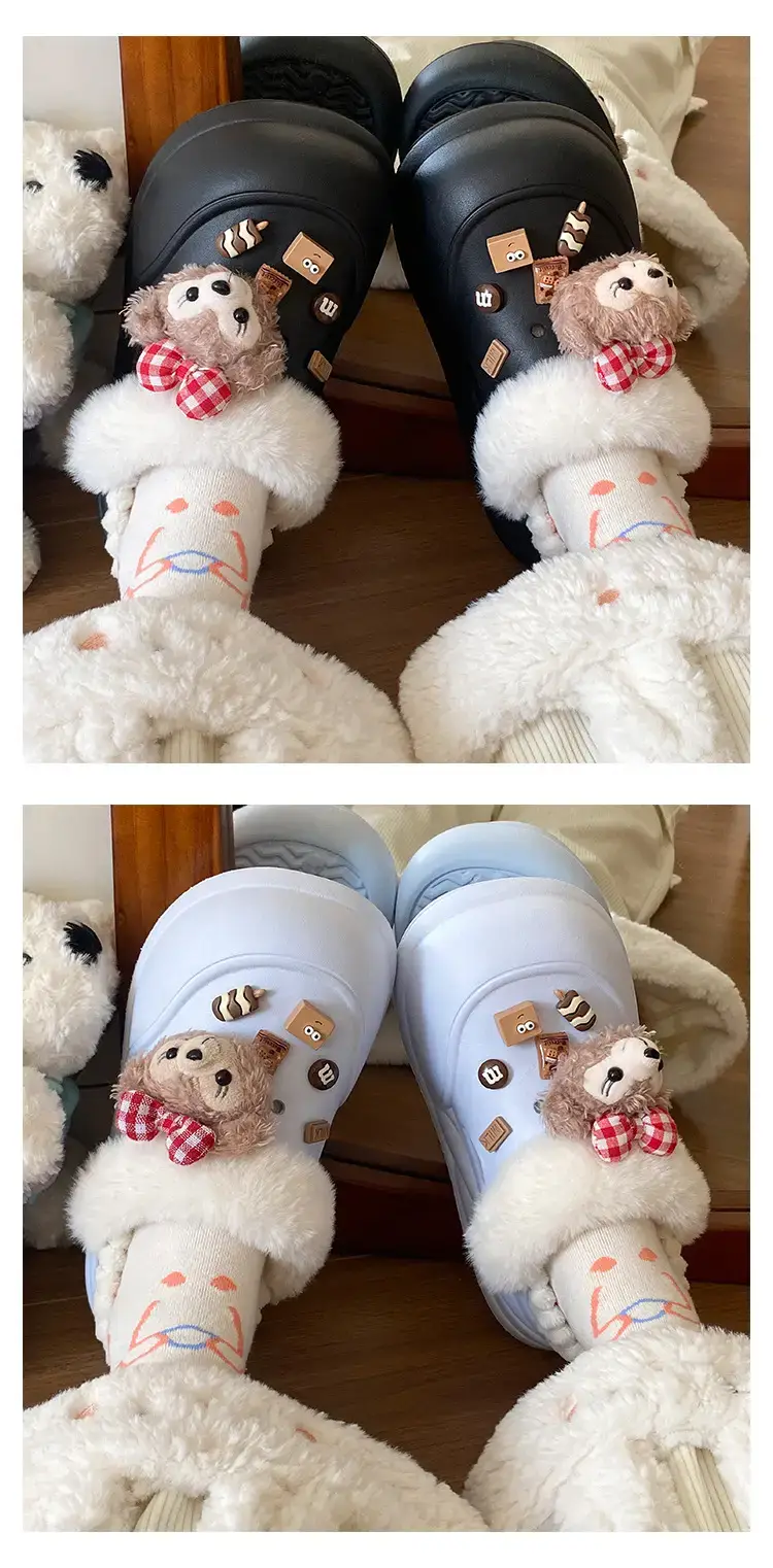 Duffy Bear Cotton Winter Slippers Women Warm Non-Slip — feature 15