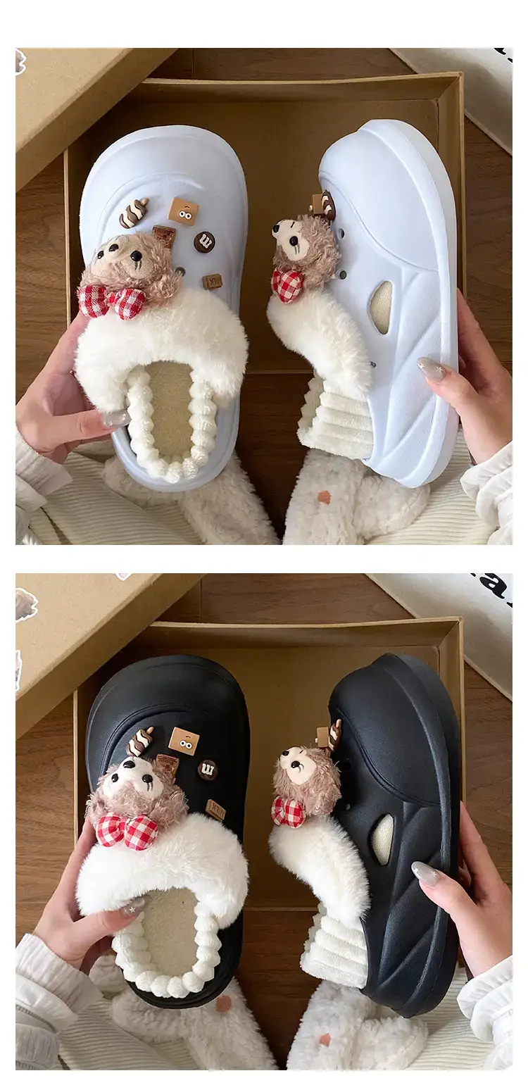 Duffy Bear Cotton Winter Slippers Women Warm Non-Slip — feature 17