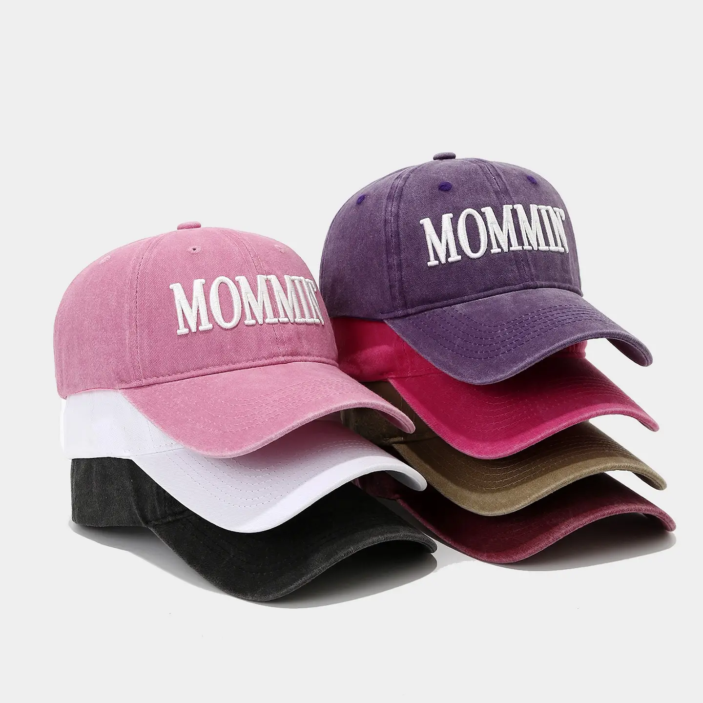 Purple Mommin Embroidered Baseball Cap for Women - Image 8