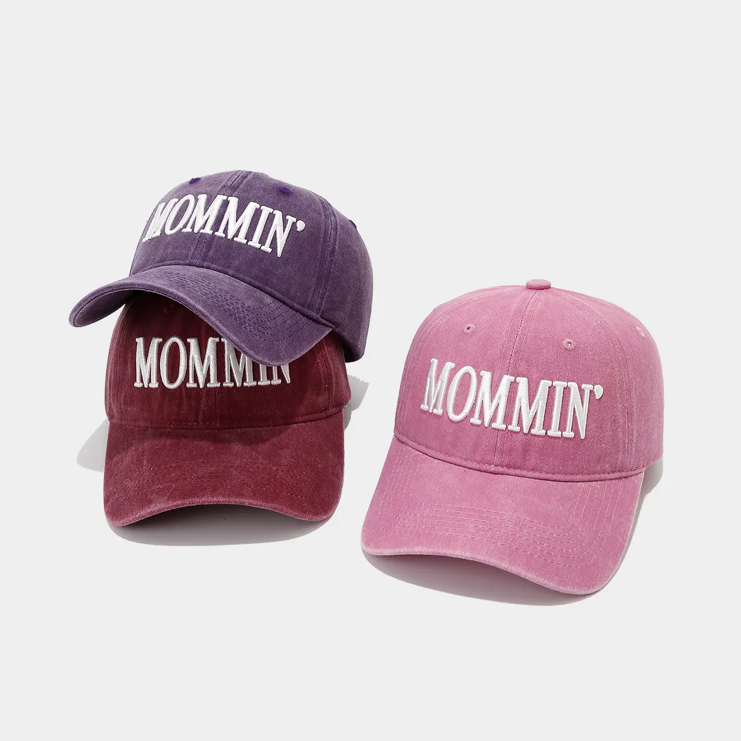Purple Mommin Embroidered Baseball Cap for Women - Image 9