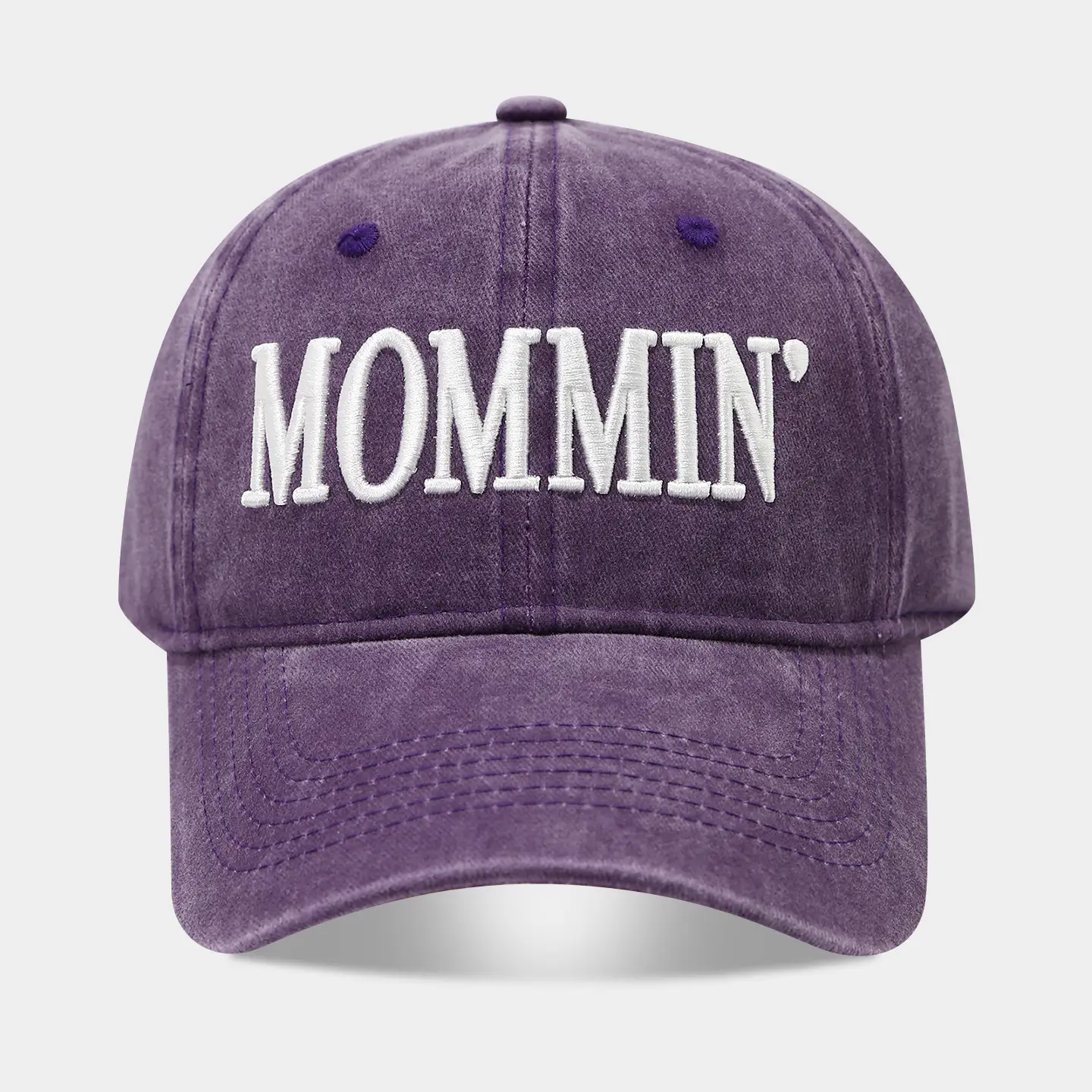 Purple Mommin Embroidered Baseball Cap for Women - Image 7