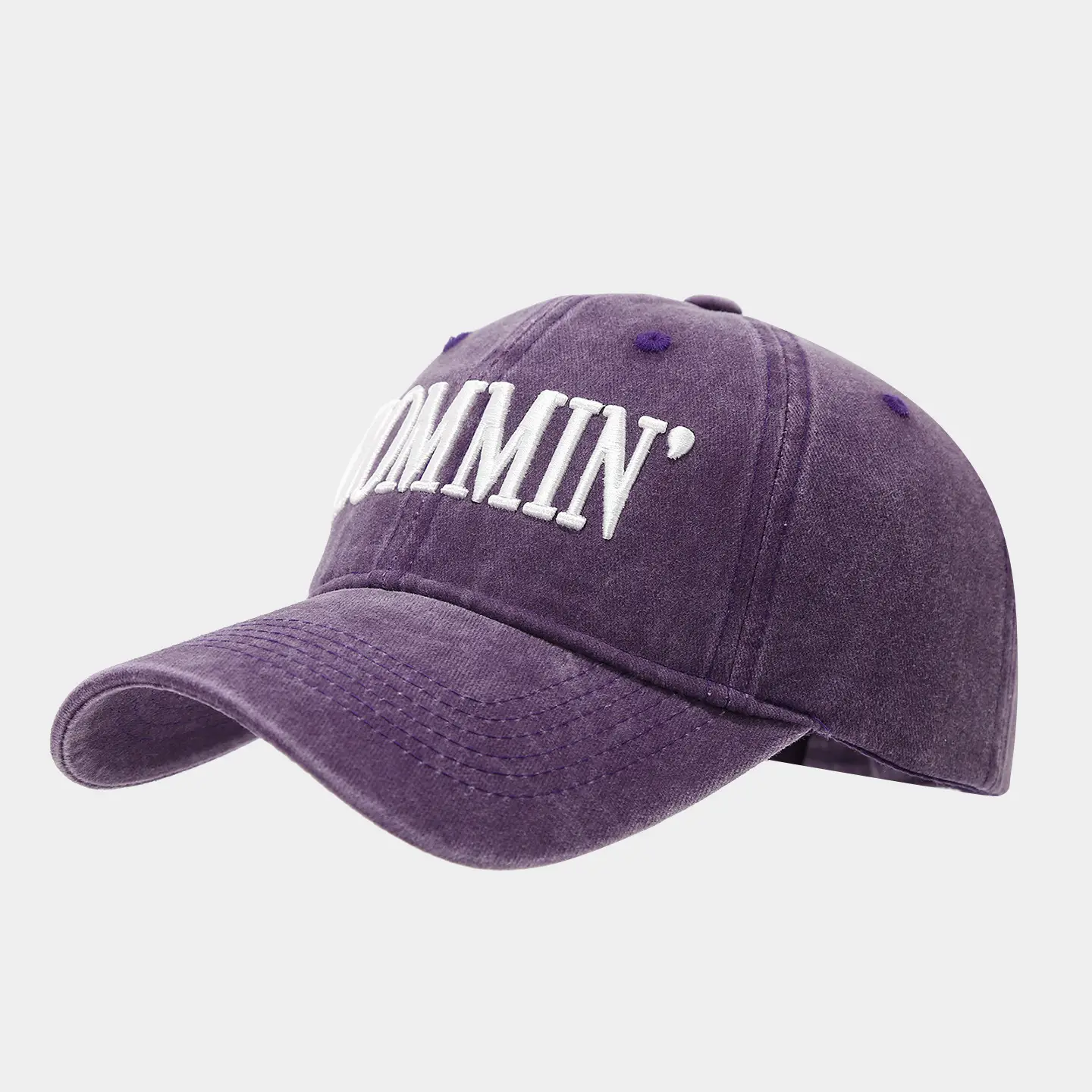 Purple Mommin Embroidered Baseball Cap for Women — feature 4