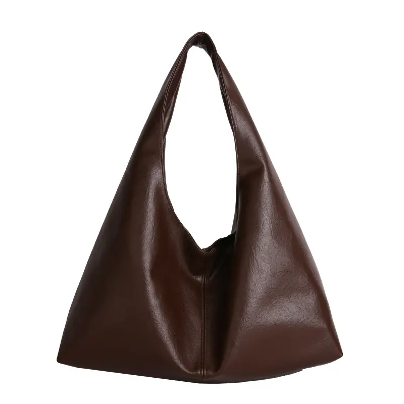 Brown Leather Shoulder Bag Large Capacity Women Autumn 2025 - Image 2
