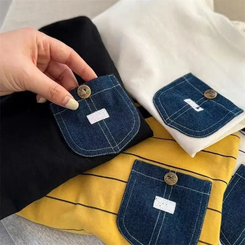 Black Long Sleeve T-Shirt for Boys Girls Pocket Design — feature 6