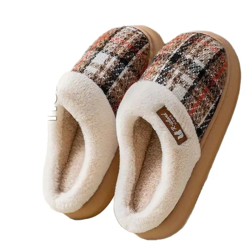 2025 Cotton Slippers Women Plush Warm Indoor - Image 9