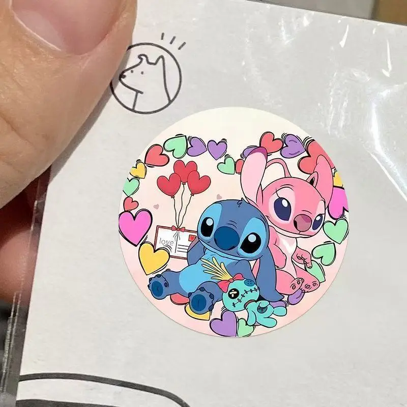 Cute Stitch Roll Sticker Stitch Sticker Notebook Cartoon Handbook Decorative Seal Reward Sticker - Image 6