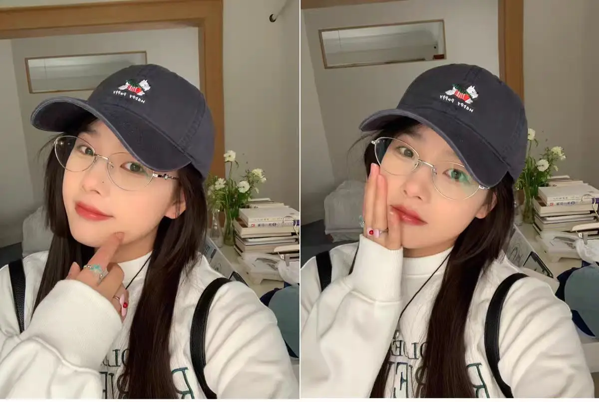 Women Pink Embroidered Baseball Cap with Duckbill Design — feature 11