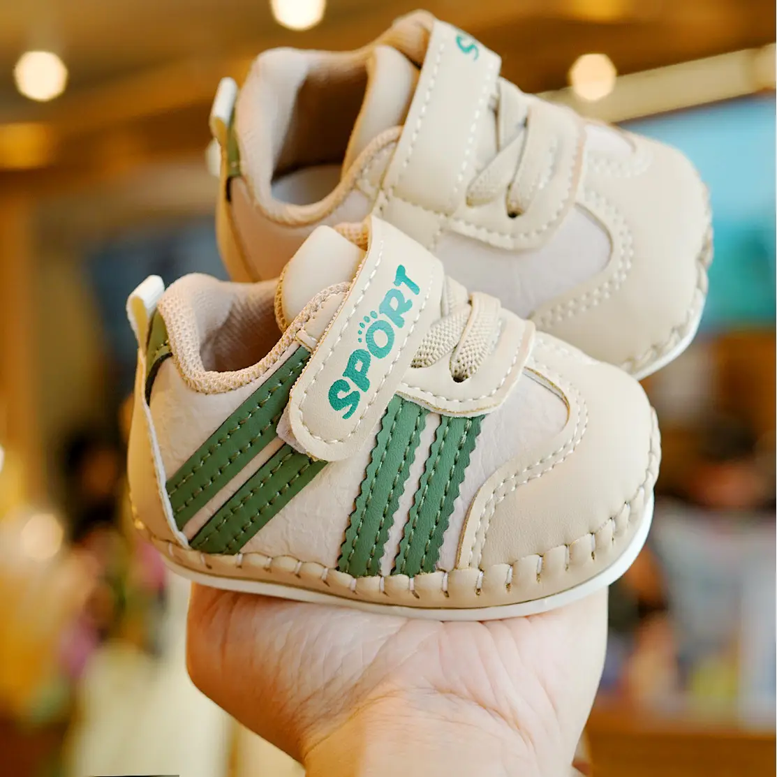Baby Shoes White Soft Sole Beginner 0-1Yr