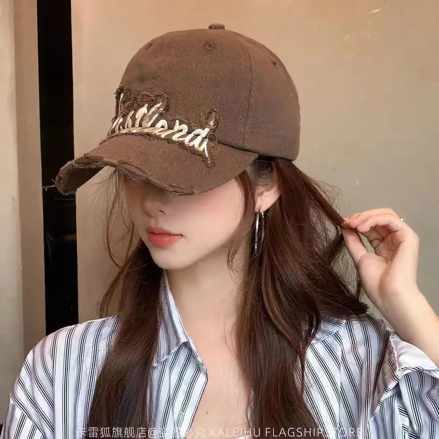 Black Embroidered Fashion Cap for Women - Image 9