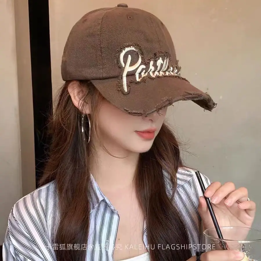 Black Embroidered Fashion Cap for Women - Image 10