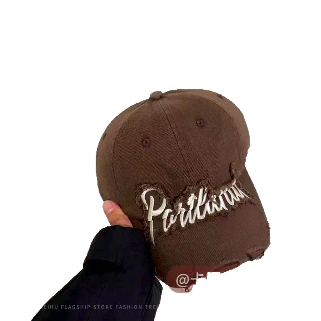 Black Embroidered Fashion Cap for Women - Image 11
