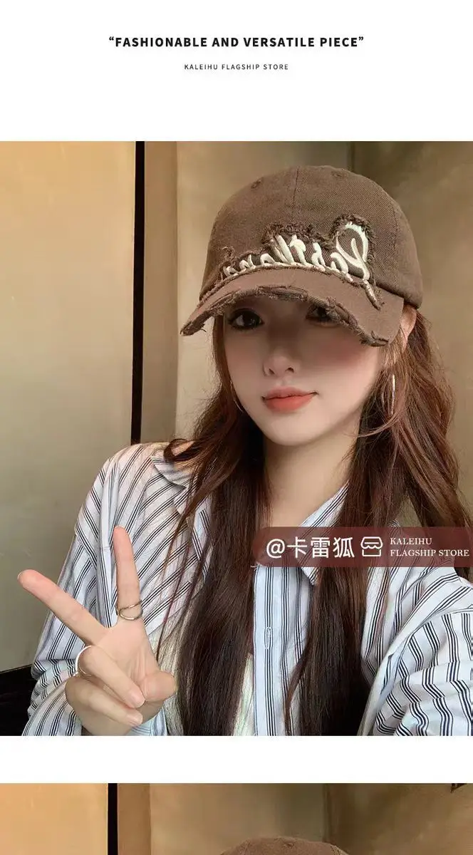 Black Embroidered Fashion Cap for Women — feature 6
