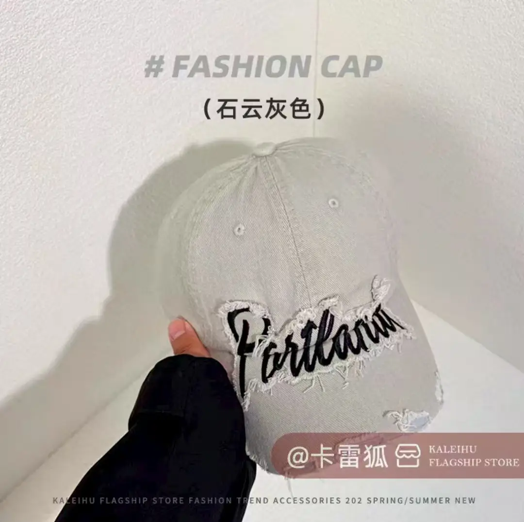 Black Embroidered Fashion Cap for Women - Image 4