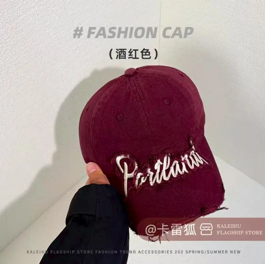Black Embroidered Fashion Cap for Women - Image 6