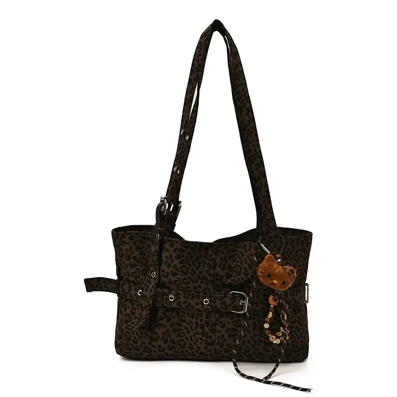 Leopard Print Large Tote Bag for Women - Image 7