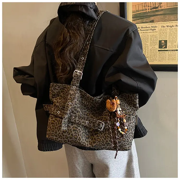 Leopard Print Large Tote Bag for Women — feature 20