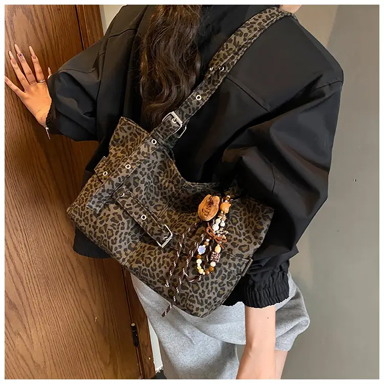 Leopard Print Large Tote Bag for Women — feature 21