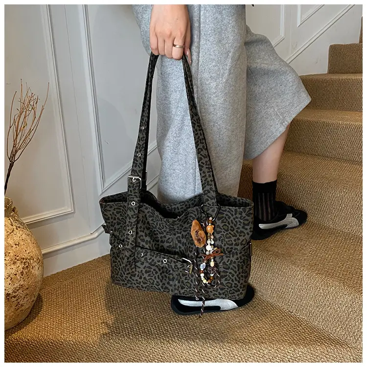 Leopard Print Large Tote Bag for Women — feature 22
