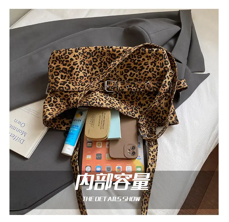 Leopard Print Large Tote Bag for Women — feature 5