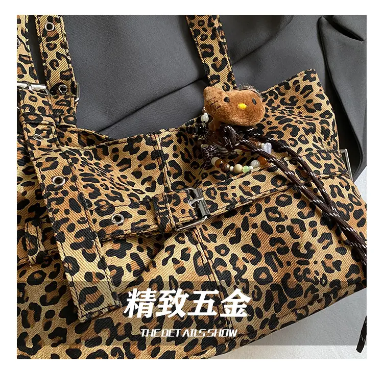 Leopard Print Large Tote Bag for Women — feature 6